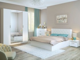 Спальня Тиффани (Белый текстурный) в Ачинске - achinsk.katalogmebeli.com | фото