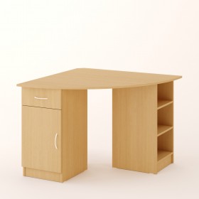 Угловой компьютерный стол 2 (Белёный дуб) в Ачинске - achinsk.katalogmebeli.com | фото