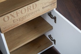 Стол с ящиками «Оксфорд» (Ривьера/Белый с рисунком) в Ачинске - achinsk.katalogmebeli.com | фото 10