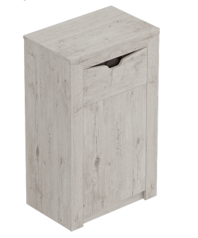 Тумба с дверцей и ящиком Соренто Дуб бонифаций/Кофе структурный матовый в Ачинске - achinsk.katalogmebeli.com | фото 1