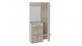Шкаф для одежды «Нуар» тип 1 Фон серый/Дуб сонома в Ачинске - achinsk.katalogmebeli.com | фото 2