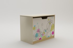 Ящик для игрушек Флёр (Белый/корпус Клен) в Ачинске - achinsk.katalogmebeli.com | фото