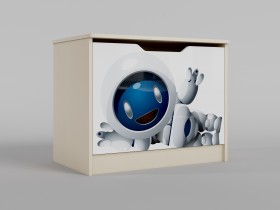 Ящик для игрушек Санни (Белый/корпус Клен) в Ачинске - achinsk.katalogmebeli.com | фото