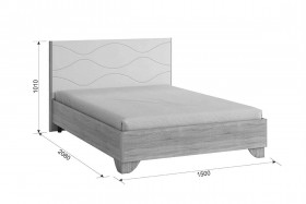 Зара Кровать 1.4 Комфорт дуб сонома/белый в Ачинске - achinsk.katalogmebeli.com | фото 5