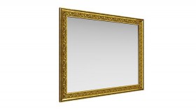 Зеркало навесное "Айрум"/(дуб кальяри / профиль: золото с орнаментом) в Ачинске - achinsk.katalogmebeli.com | фото